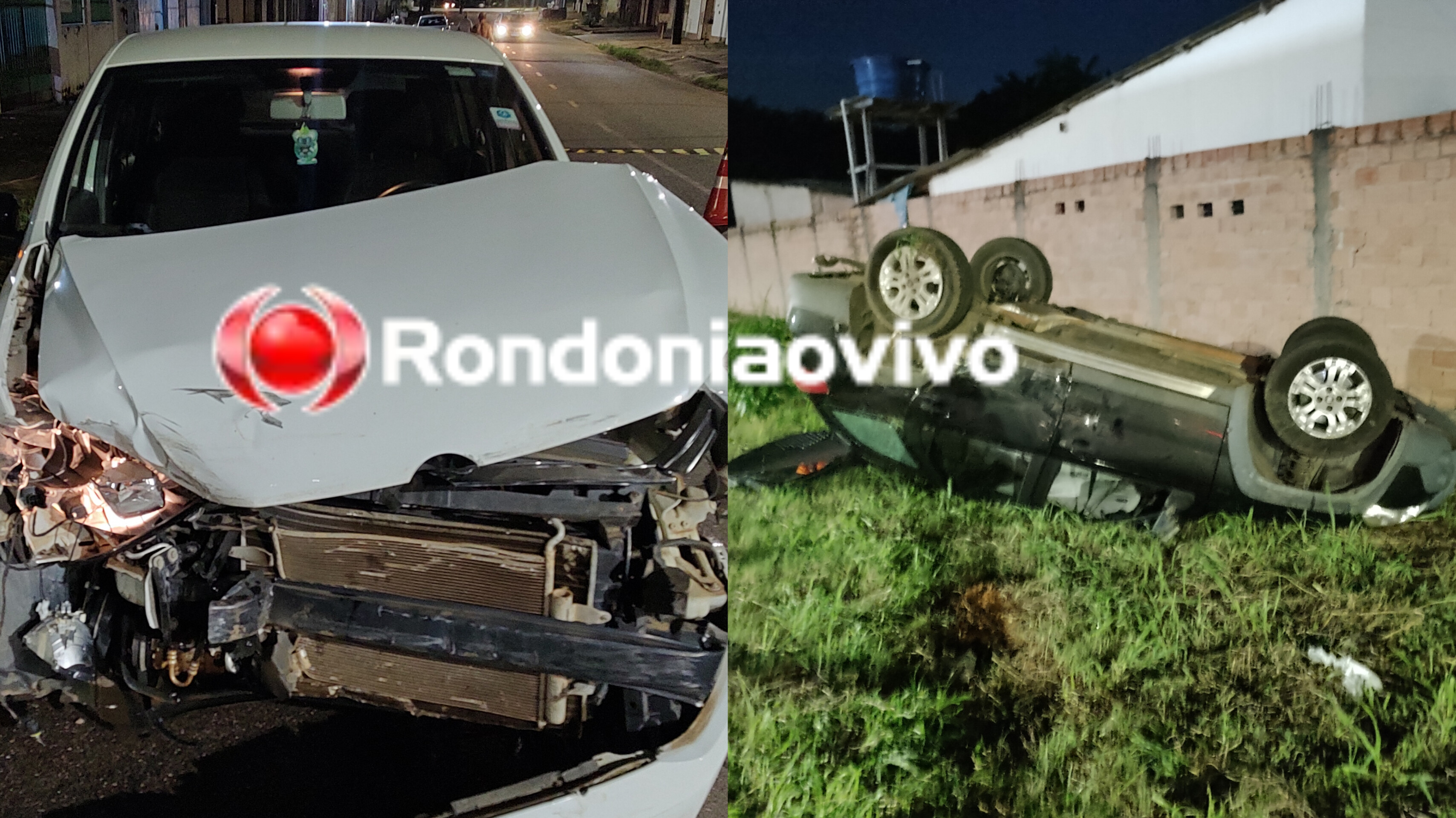 ONDA DE ACIDENTES: Grave capotamento é registrado no Centro de Porto Velho após motorista avançar